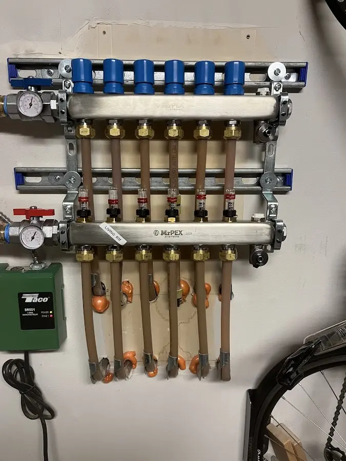 Plumber performing Gas Line Installation at a residential property in Silver Lakes